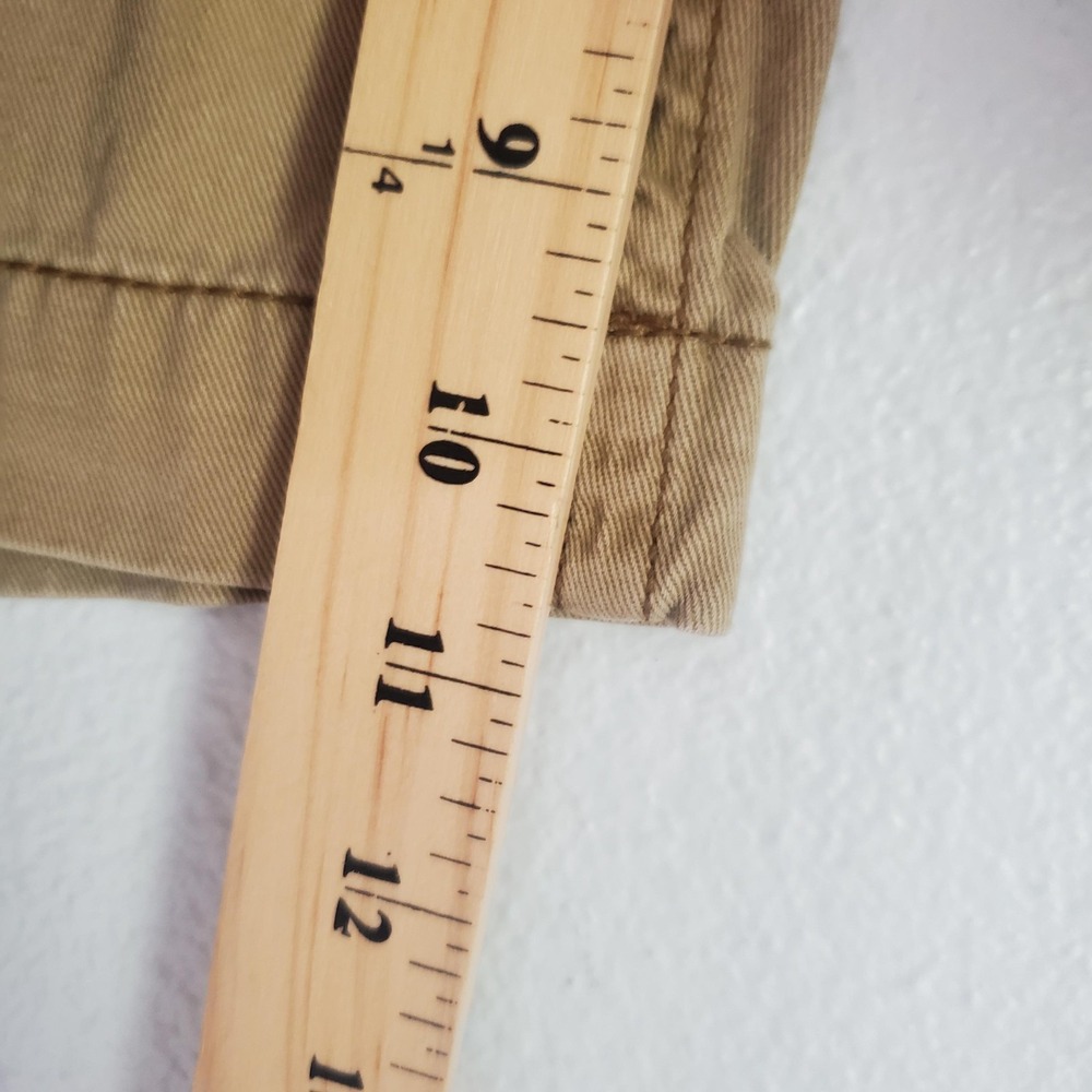 Aeropostale Cargo Shorts Mens 30 Khaki Tan Twill Casual Flap Pockets Utility - Picture 3 of 7
